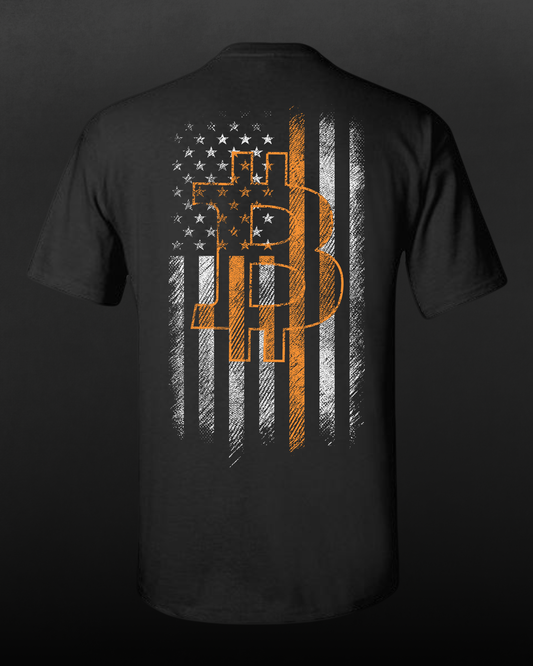 Bitcoin X American Flag T